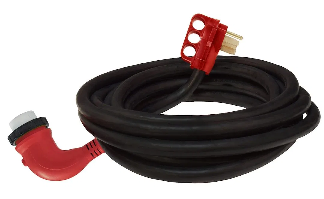 A10-5025ED90 – VALTERRA LLC Power Cord, Power Supply Cord 3 Prong Single Detachable 90 Degree Outlet With Locking Rin...